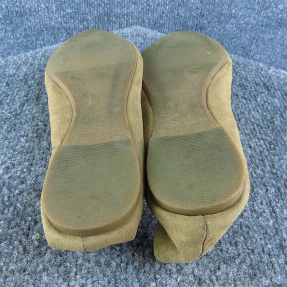 Old Navy Women Ballet Shoes Size 8.5 Medium Brown Fabric Slip On - Picture 8 of 9